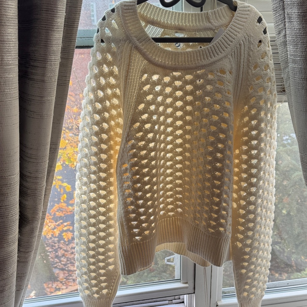 Ivory Open-Knit Sweater NEW!